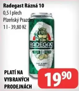 Partner Maloobchodní síť Radegast Rázná 10 nabídka