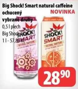 Partner Maloobchodní síť Big Shock! Smart natural caffeine ochucený nabídka