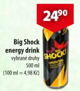 CBA Big Shock energy drink nabídka