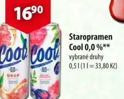 CBA Staropramen Cool 0,0 % nabídka