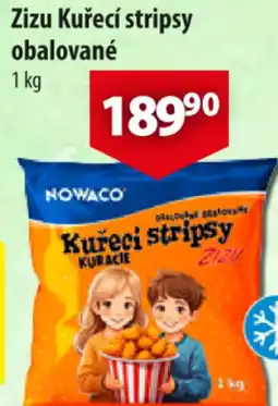 CBA Nowaco Zizu Kuřecí stripsy obalované nabídka