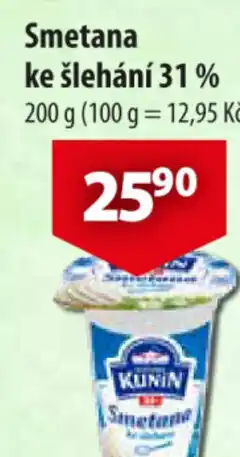 CBA Smetana ke šlehání 31% nabídka