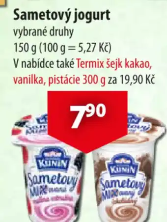 CBA Sametový jogurt nabídka