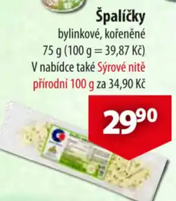 CBA Špalíčky bylinkové, kořeněné nabídka