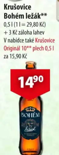 CBA Krušovice Bohém ležák nabídka