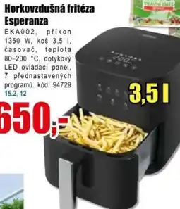 EVA Horkovzdušná fritéza Esperanza nabídka