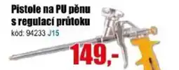 EVA Pistole na PU pěnu s regulací průtoku nabídka