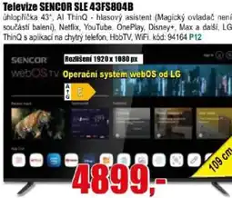 EVA Televize SENCOR SLE 43FS804B nabídka