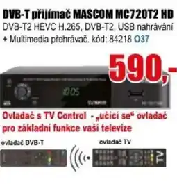 EVA DVB-T přijímač MASCOM MC720T2 HD nabídka