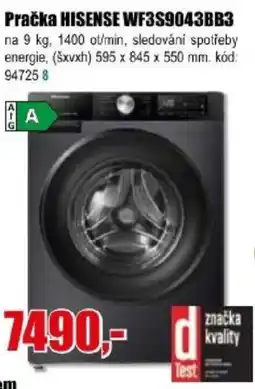 EVA Pračka HISENSE WF3S9043BB3 nabídka