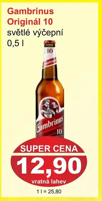 PLUS JIP Gambrinus Originál 10 nabídka