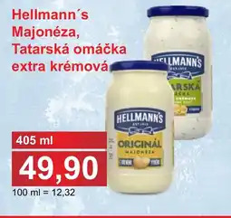 PLUS JIP Hellmann's Majonéza, Tatarská omáčka extra krémová nabídka