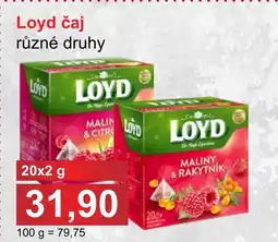 PLUS JIP Loyd čaj nabídka