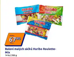 Action Balení malých sáčků Haribo Roulette- Mix nabídka