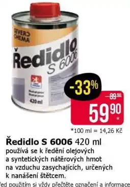 Teta Ředidlo S 6006 420 ml nabídka