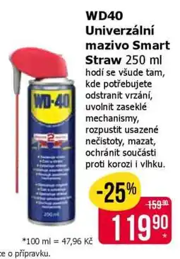 Teta WD40 Univerzální mazivo Smart Straw 250 ml nabídka