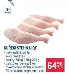Makro Kuřecí stehna IQF nabídka