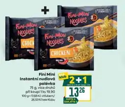 Billa Fini Mini Instantní nudlová polévka nabídka