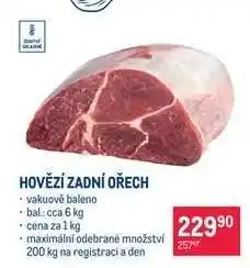 Makro Hovězí zadní ořech nabídka