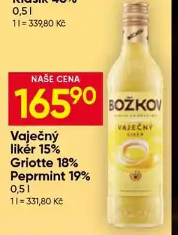 Hruška Božkov Vaječný Likér 15 nabídka