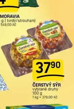 Flop ČERSTVÝ SÝR vybrané druhy nabídka