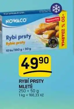 Flop RYBÍ PRSTY MLETÉ 250 + 50 g nabídka