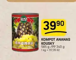 Flop KOMPOT ANANAS KOUSKY 565 g /PP 340 g nabídka