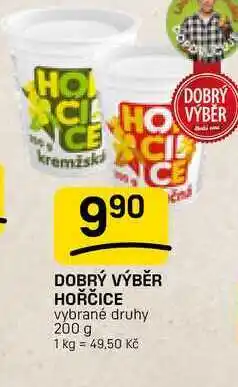 Flop DOBRÝ VÝBĚR HOŘČICE vybrané druhy nabídka
