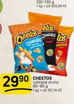 Flop CHEETOS vybrané druhy nabídka