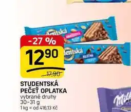 Flop STUDENTSKÁ PEČEŤ OPLATKA vybrané druhy nabídka