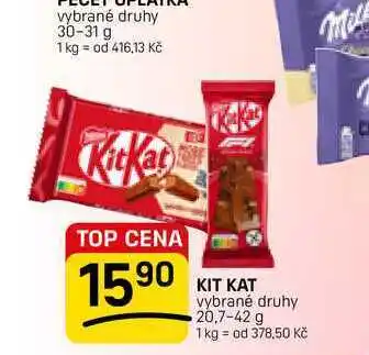 Flop KIT KAT vybrané druhy nabídka