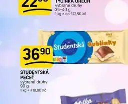Flop STUDENTSKÁ PEČEŤ vybrané druhy nabídka