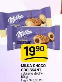 Flop MILKA CHOCO CROISSANT vybrané druhy nabídka