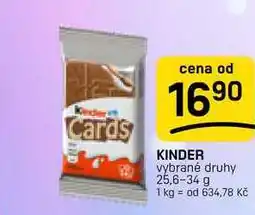 Flop KINDER vybrané druhy nabídka