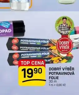 Flop DOBRÝ VÝBĚR DOBRÝ VÝBĚR POTRAVINOVÁ FOLIE 30 m nabídka