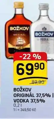 Flop BOŽKOV 89,90 ORIGINÁL 37,5% | VODKA 37,5% nabídka