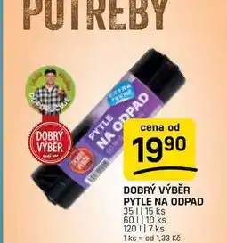Flop DOBRÝ VÝBĚR PYTLE NA ODPAD 351|15 ks nabídka