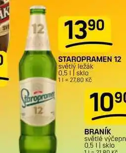 Flop STAROPRAMEN 12 světlý ležák nabídka