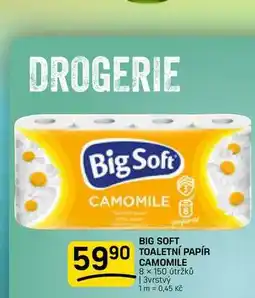 Flop BIG SOFT TOALETNÍ PAPÍR CAMOMILE 8 × 150 útržků | 3vrstvý nabídka