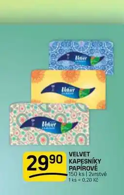Flop VELVET KAPESNÍKY PAPÍROVÉ 150 ks | 2vrstvé nabídka
