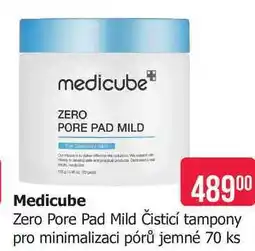 Teta Medicube Zero Pore Pad Mild Čisticí tampony pro minimalizaci pórů jemné 70 ks nabídka