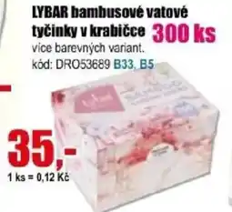EVA LYBAR bambusové vatové tyčinky v krabičce nabídka