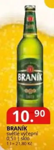 Potraviny CZ Braník světlé výčepní nabídka