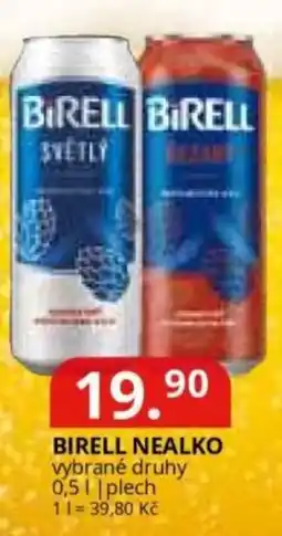 Potraviny CZ Birell nealko nabídka