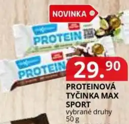 Potraviny CZ Proteinová tyčinka max sport nabídka
