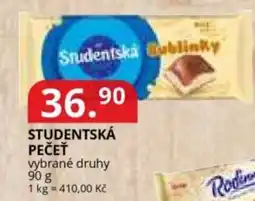 Potraviny CZ Studentská pečeť nabídka