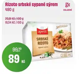 BonVeno Rizoto srbské sypané sýrem nabídka