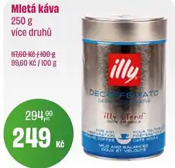 BonVeno Mletá káva nabídka