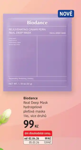 Biodance Real Deep Mask hydrogelová pleťová maska