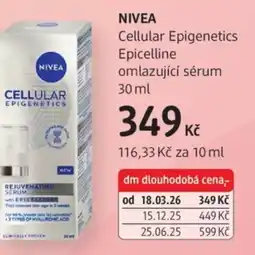 dm drogerie NIVEA Cellular Epigenetics Epicelline omlazující sérum nabídka